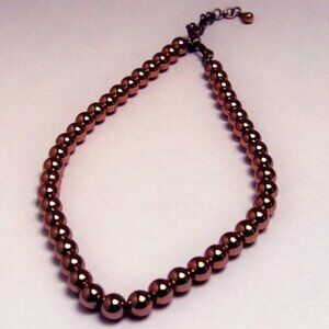 Shiny VTG Monet Gold Beaded Choker Necklace